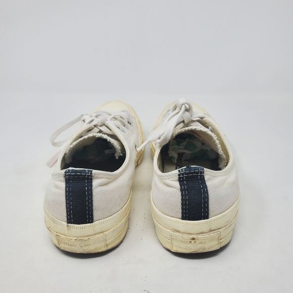 CONVERSE Comme des Garcons Play Emblem Heart Low Top Sneakers Size 7 - Picture 4 of 10